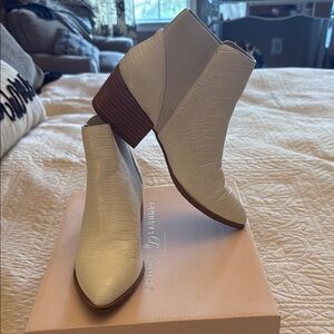 Chinese Laundry White Ankle Booties Sleek Design